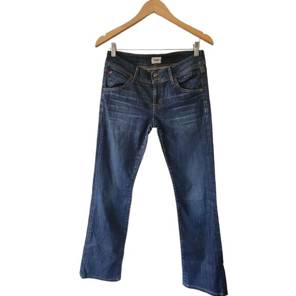 Hudson Boot Cut Jeans Size 28 Dark Wash Denim - Picture 2 of 6